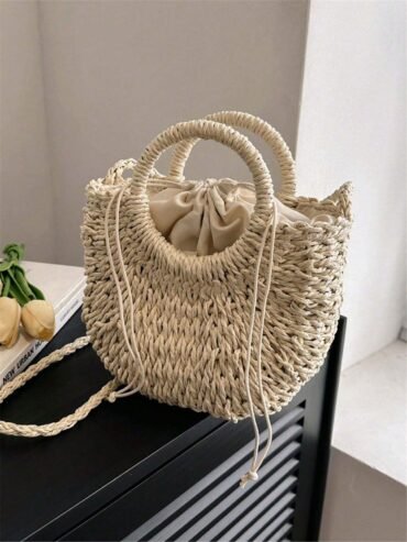 bolso cafe con textura