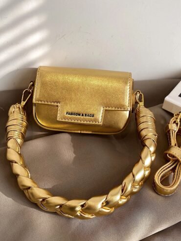 bolso plateado