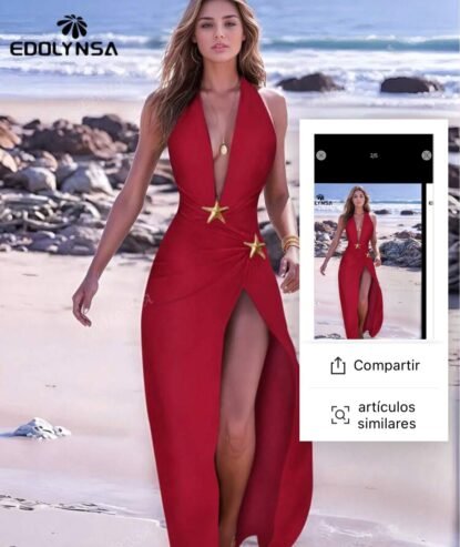 traje de baño rojo