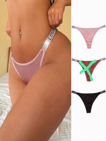 Panty rosa/negro